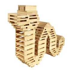 Строительный набор"Кусочки-брусочки 2", 240 элементов