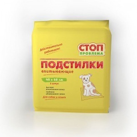 Пеленка СТОП-ПРОБЛЕМА 40*60 см 8 шт