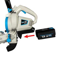 Воздуходув аккумуляторный DDE BlueTech VBB 2740 (обдув 270 м3/ч, скор., 52 м/с, всас-е 590 м3/ч, скор., 46 м/с, сборник, без ЗУ и АКБ)