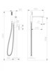 Cezares LUX-VDP-01 LUX-VDP-01 Напольный смеситель для ванны, хром