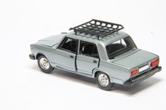VAZ-2107 Lada with roof rack silvery metallic Agat Mossar Tantal 1:43