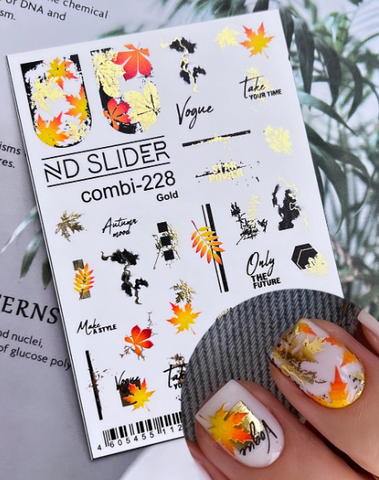 Слайдер-дизайн Nail Design c-228 (золото)