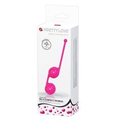 Ярко-розовые вагинальные шарики Kegel Tighten Up III - 