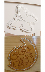 Комод детский КО-2003-1 "Аистёнок" с декором Мишка на луне (слоновая кость)