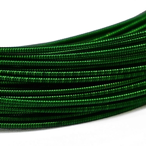 Канитель жесткая, цвет темный зеленый, 1 мм