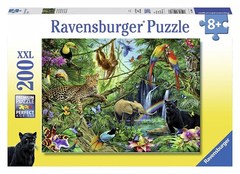 Puzzle  Ravensburger Tiere im Dschungel 200 pcs