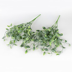 Ампельное растение, зелень искусственная свисающая, зеленая, 46 см, набор 2 букета