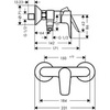 Смеситель для душа Hansgrohe Talis E 71760000