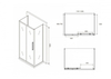 Abber Schwarzer Diamant AG30120BH-S70B-S70B Душевой уголок, 120x70x195