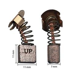 Щетка графитовая UNITED PARTS 7х11х11мм для MAKITA СВ-441 (аналог 194435-6) (10шт) 90-0788