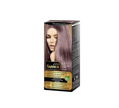 Hair Happiness Крем-краска для волос аммиачная №8.2 перламутровый блондин Белита-М