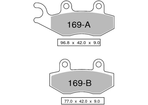 Колодки дискового тормоза Trofeo Organic 169  (LMP313, FDB497)