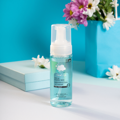 Bio World Secret Life Мицеллярная пенка для умывания для сухой и чувствствительной кожи 165мл