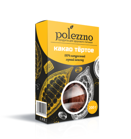 Polezzno какао тертое 200 г