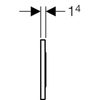 Geberit Sigma10 115.907.KK.1 Клавиша смыва для унитаза