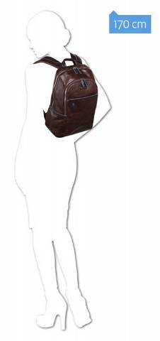 Рюкзак унисекс Piquadro Blue Square, красный, кожа натуральная (CA3214B2/R)