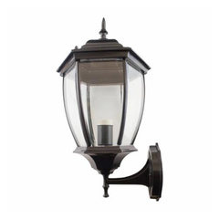 Светильник садово-парковый черный большой простой 7707-LP