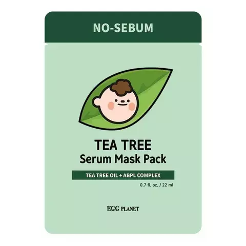 Daeng Gi Meo Ri Egg Planet Tea Tree serum mask pack Маска на тканевой основе с маслом чайного дерева