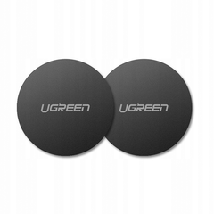 Пластина UGREEN LP123 30836 Rounded Metal Plate for Magnetic Phone Stand 2 шт, Black