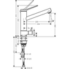 Hansgrohe Zesis M33 74808000 Смеситель для кухни, хром