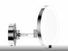 122400 Decor Walther Round Just Look WR Косметическое зеркало 21.5см, подвесное, увел. 5x, подсветка LED, цвет: хром