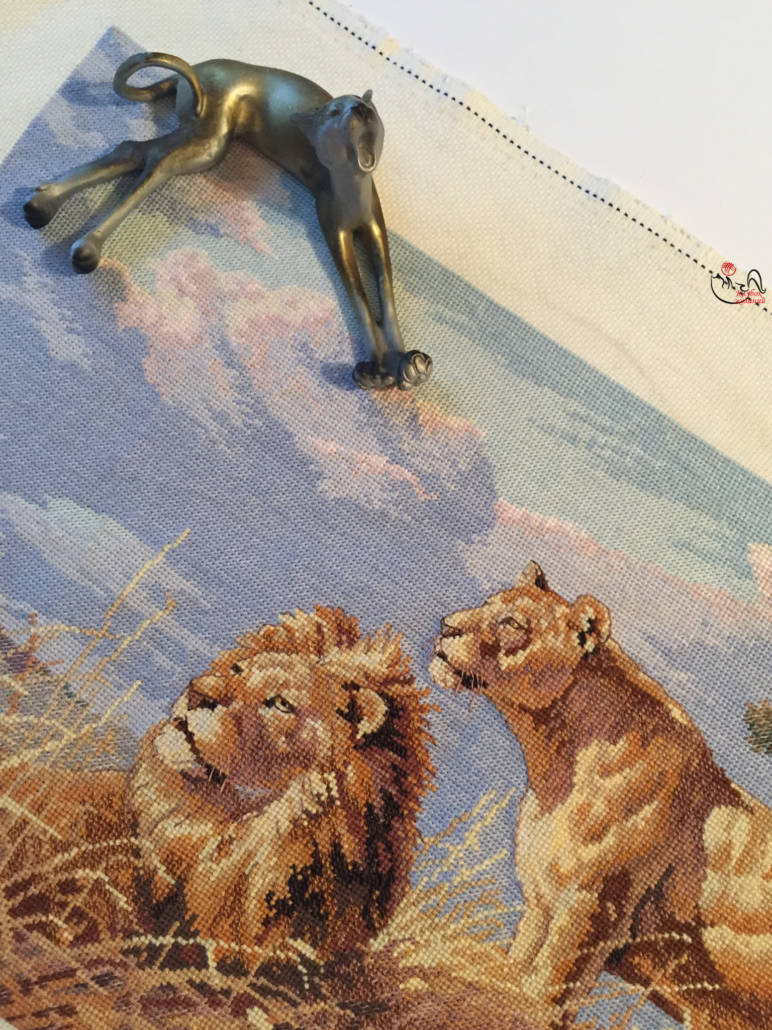 Набор для вышивки Dimensions 03866 Африканские львы