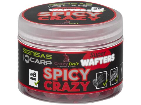 Мини бойлы Sensas Crazy Bait SPICY CRAZY Wafters 8мм 0.08кг