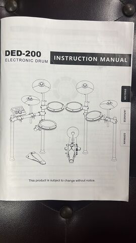 DONNER DED-200 Electric Drum Set 5 Drums 4 Cymbals