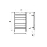 Полотенцесушитель электрический Point PN10146SE П8 400x600 левый/правый, хром