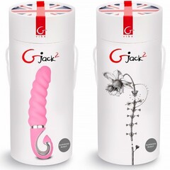 Анатомический вибратор витой Gvibe Gjack-2 22 см, розовый
