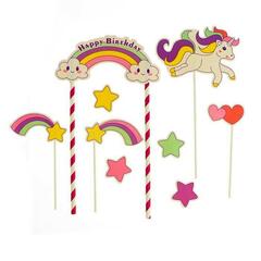 Топпер «Единорог и радуга», набор 8 шт.