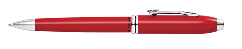 Ручка шариковая Cross Townsend, Ferrari Glossy Rosso Corsa Red Lacquer/Rhodium (FR0042-57)