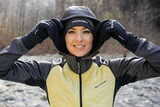 Премиальный костюм для лыж и зимнего бега Nordski Hybrid Hood Black/Yellow женский