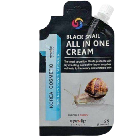 Eyenlip Pocket Black Snail All In One Cream Крем для лица с экстрактом черной улитки