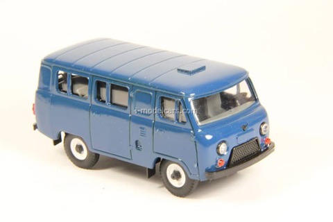 UAZ-3962 minibus (plastic painted) blue Agat Mossar Tantal 1:43