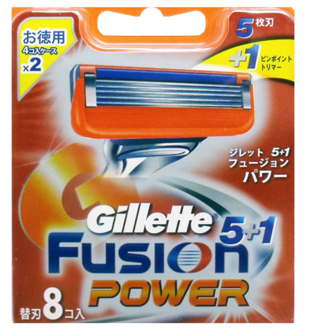 Сменные лезвия Gillette Fusion Power 8 шт из Японии