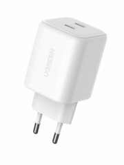 Зардяное устройство UGREEN X526 (65154) 45W Dual USB-C GaN Fast Charger EU, белый