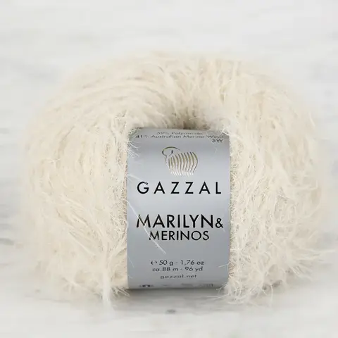 Пряжа Gazzal Marilyn & Merinos 8270 светлый беж