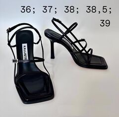 Босоножки на каблуке KALLISTE черные