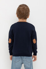 кардиган  для мальчика  КВ 30154/темно-синий