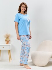 Пижама Узор-2 Виотекс ГОЛУБОЙ