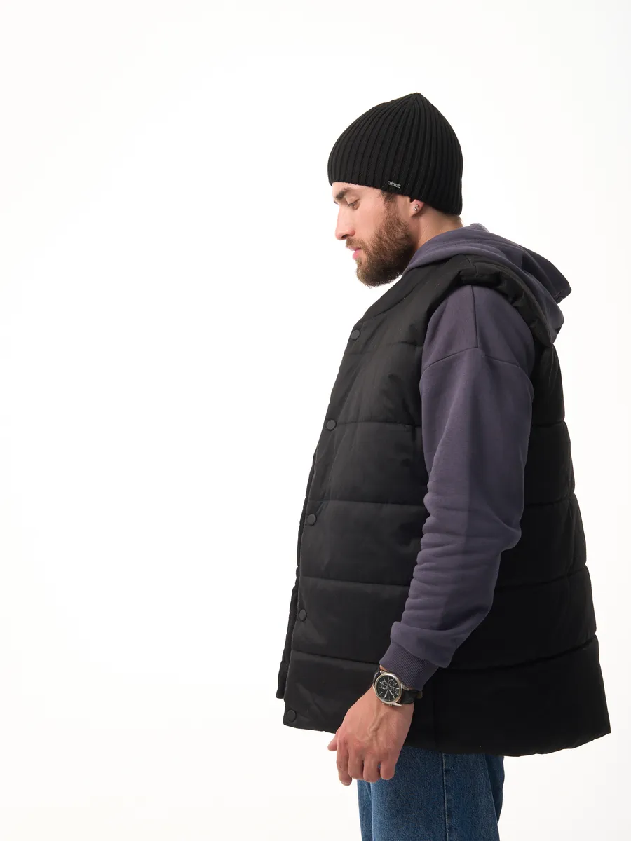 Шапка осенняя бини вязаная