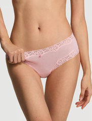 STRETCH COTTON ЧИИКИ С КРУЖЕВНОЕ ТЕСЬМОЙ