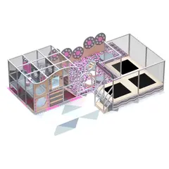 Детский игровой лабиринт «Мир лапок» 60 м²