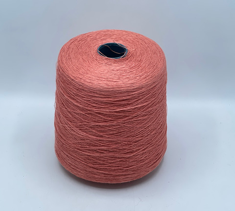 Бобинная пряжа, Linen, 1/960 960м, 100% Лен, Лосось. 40743