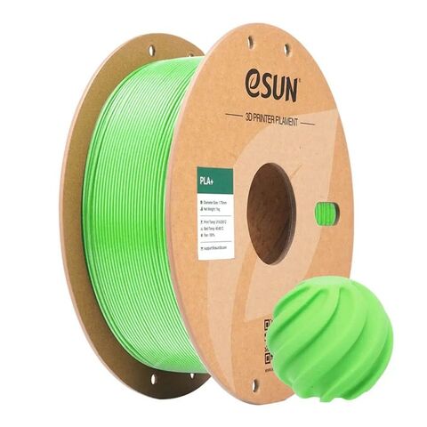 Пластик для 3D-печати eSUN PLA+, 1,75 мм, 1 кг, RGB зелёный, PLA+175P-G1Y1