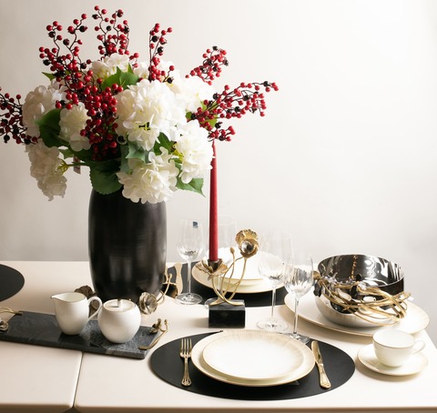 Сервиз столовый 20 предметов на 6 персон Narumi Сверкающее золото