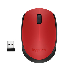 Мышь Logitech беспроводная M171,  красная