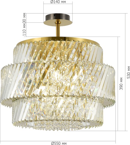 Потолочная люстра ST Luce RITZ SL6138.313.12