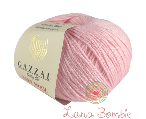 Пряжа Gazzal Baby Wool 836 нежно-розовый